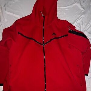 Nike Men's Red and Black Performance Jacket
